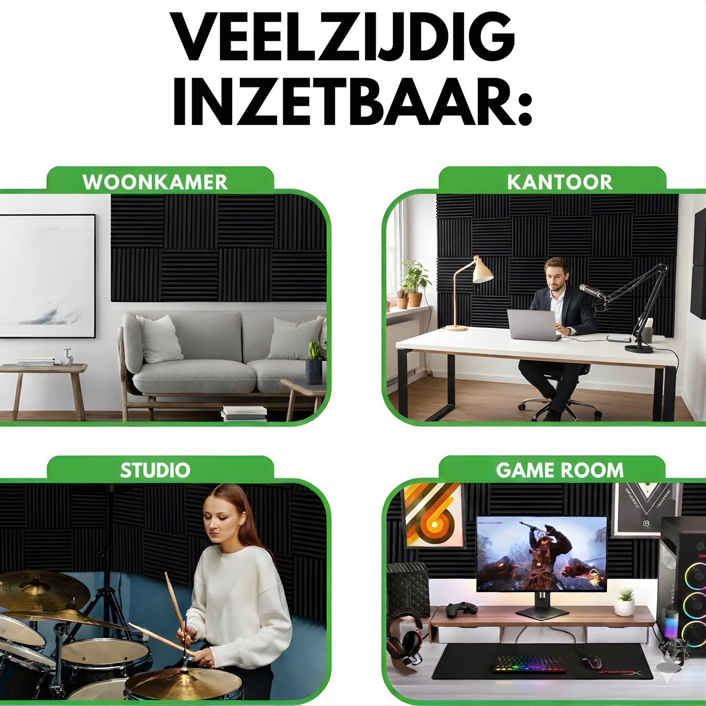 Akoestische Panelen Golvende Stijl